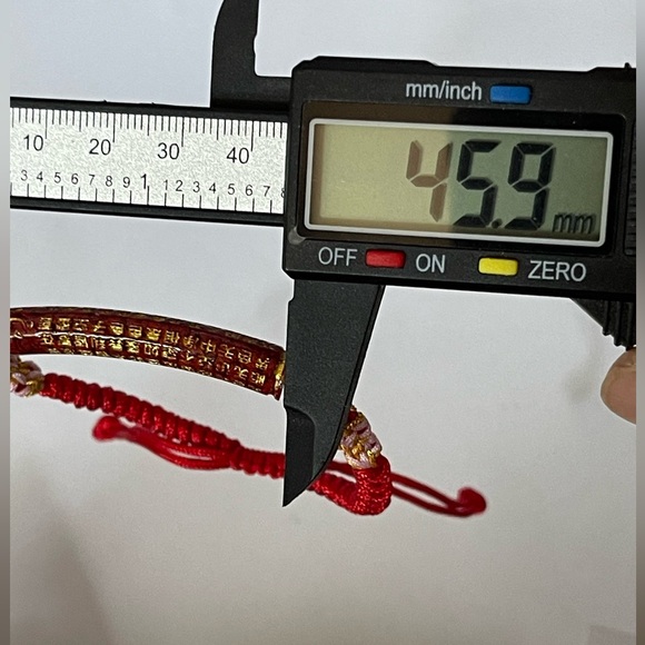 Cinnabar Mantra Bracelet High Quality Cinnabar Cord Bracelet - Picture 8 of 8